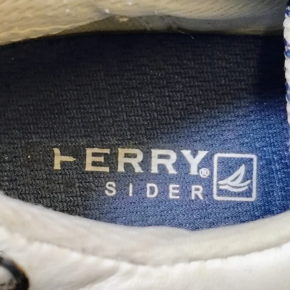 Sperry Top-Sider Womens White Leather Nautical Boat Shoe Sneakers Size 7M
